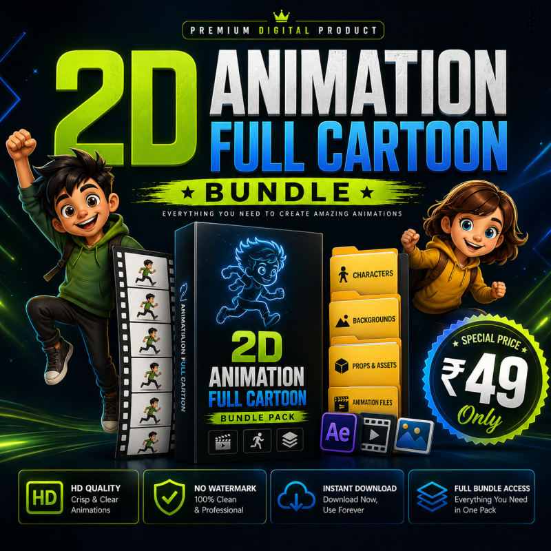 2D Animation Full Cartoon Bundle